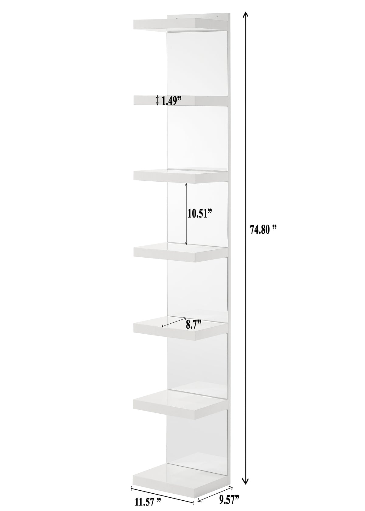 Luxo Rack White