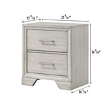 Jaymes Night Stand White Mist