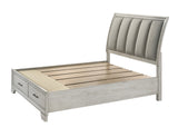 Jaymes Storage Bed White Mist