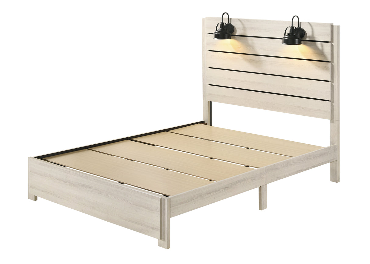 Carter Platform Bed In 1 Box White