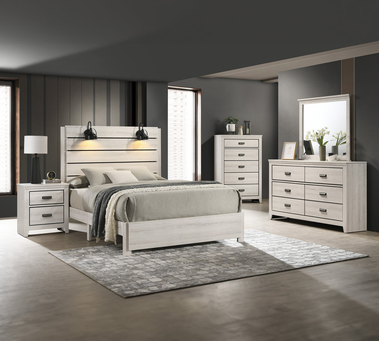 Carter Dresser Mirror White