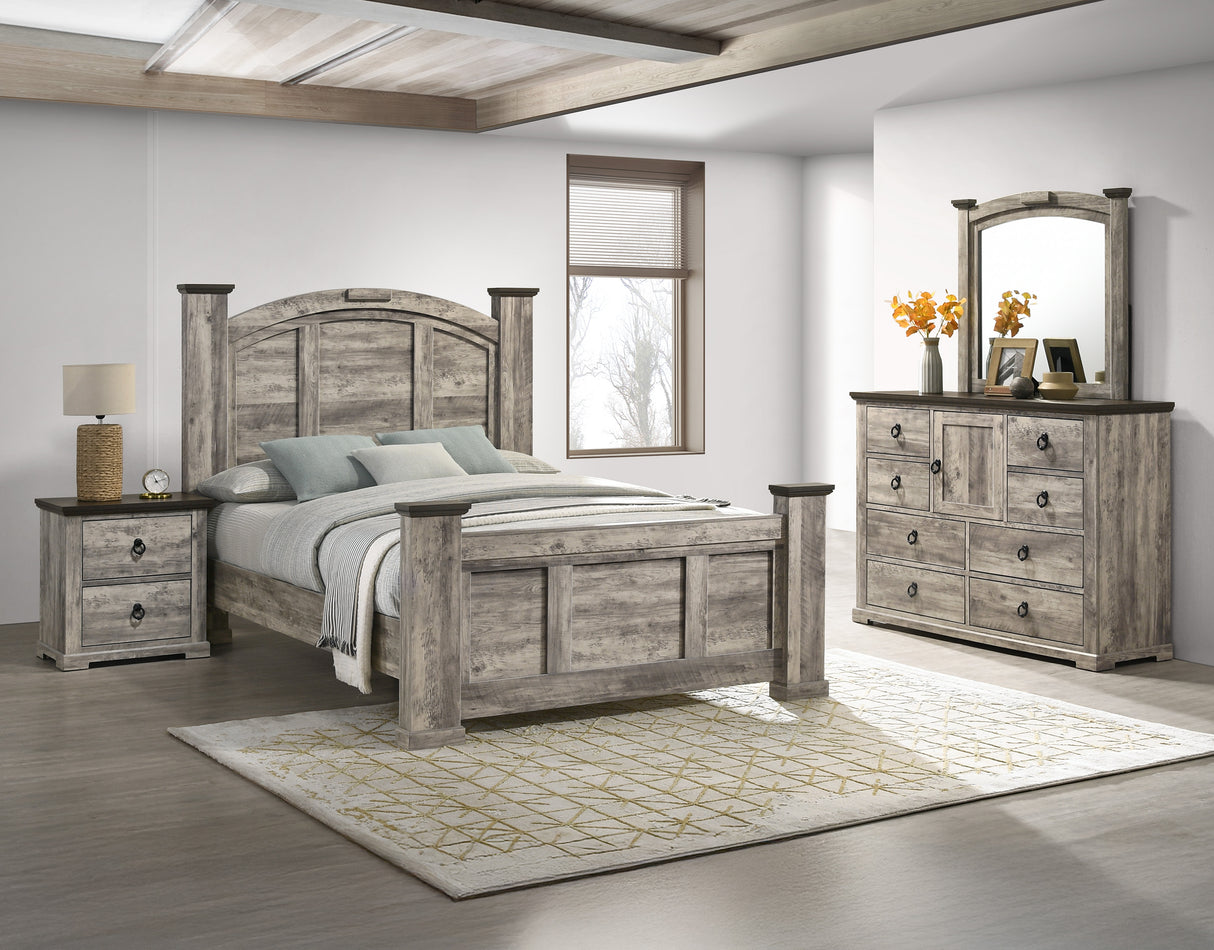 Ella-Mae Dresser Mirror-Reclaimed Grey