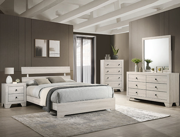 ATTICUS 6 Piece Bedroom Set - White