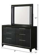 Cressida Led Dresser Mirror Black