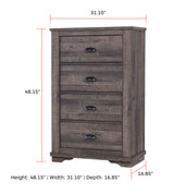 Coralee Chest Grey