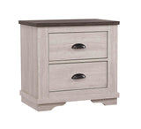 Coralee Night Stand Chalk/Grey