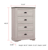 Coralee Chest Chalk/Grey