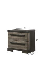 Remington Night Stand Gray/Ebony