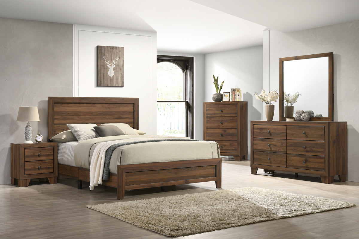 Millie Night Stand -Brown Cherry