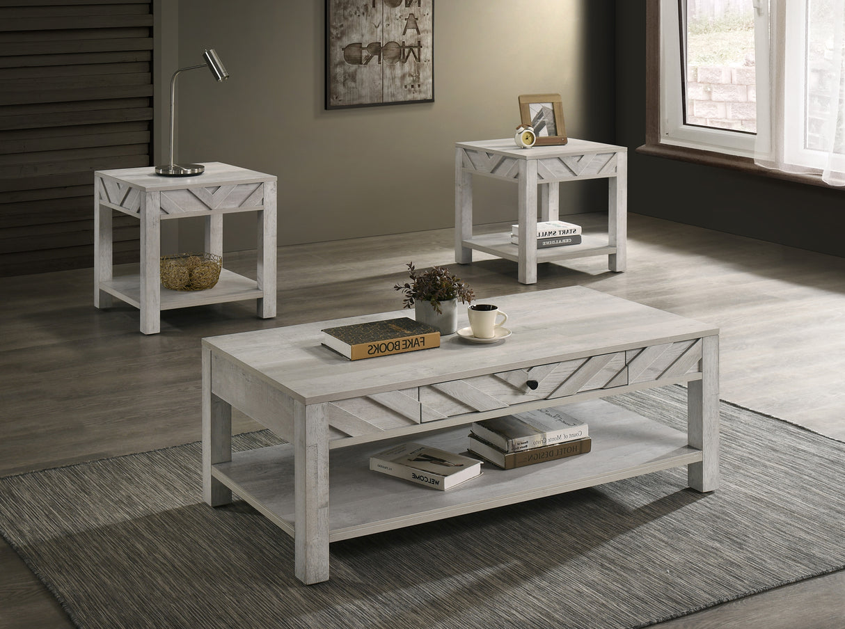 Valor - 3 Piece Cocktail Set - Antique White