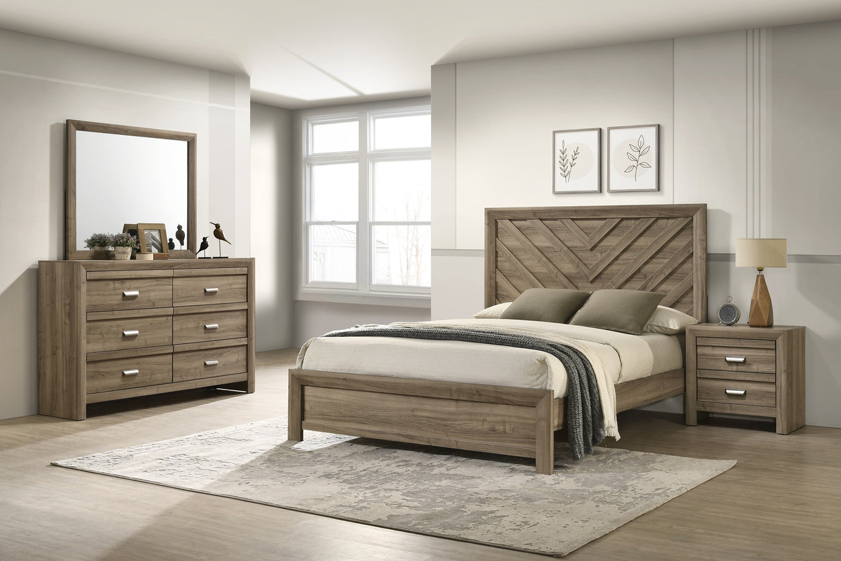 Valor Dresser Mirror-Light Brown