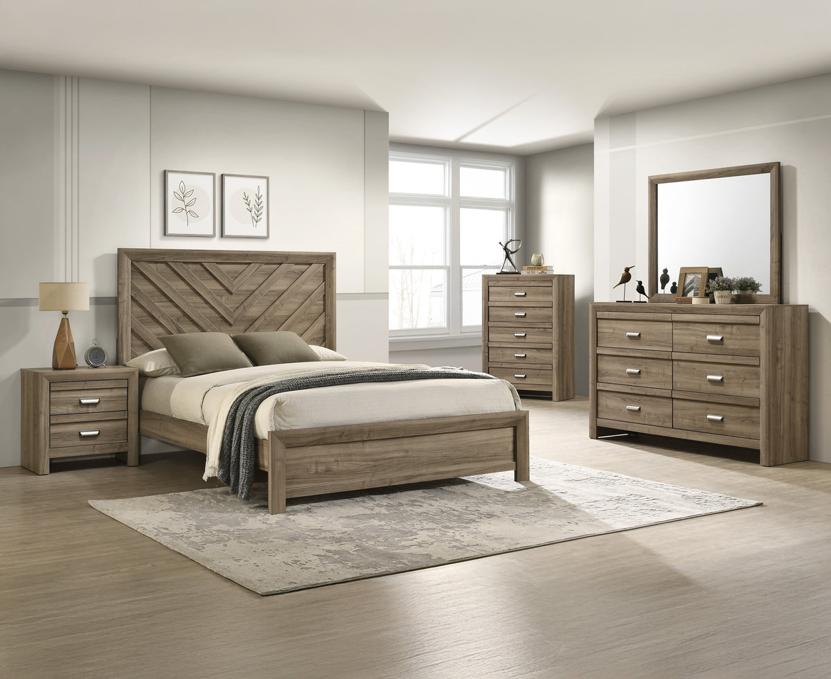 Valor Dresser Mirror-Light Brown