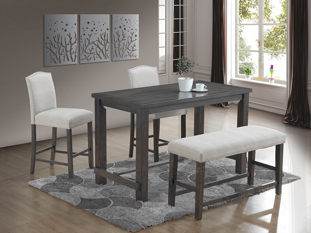 4 Piece Pub Dining Room Set by Mollai Collections | Bel Furniture