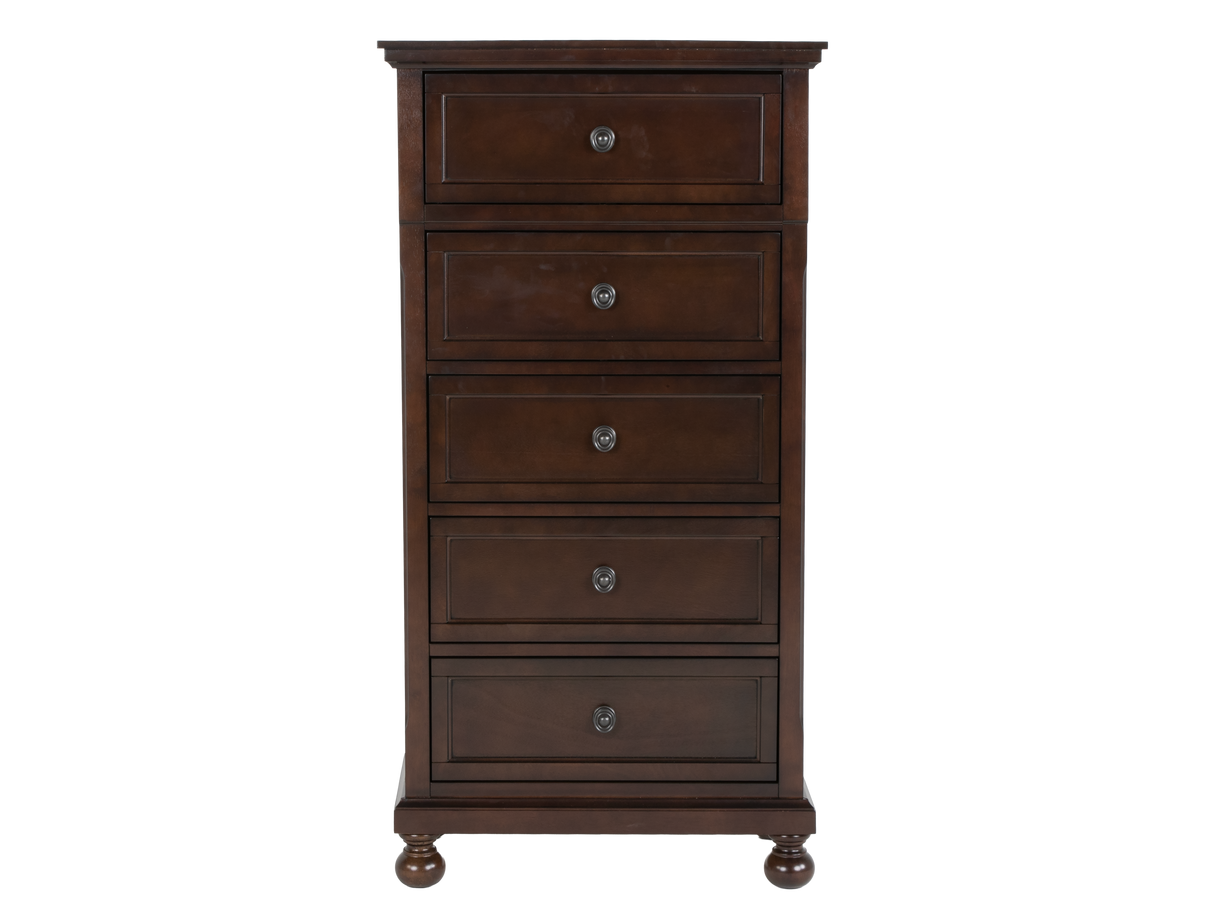 Transitional Espresso 5-Drawer Chest