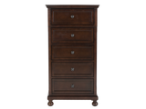 Transitional Espresso 5-Drawer Chest