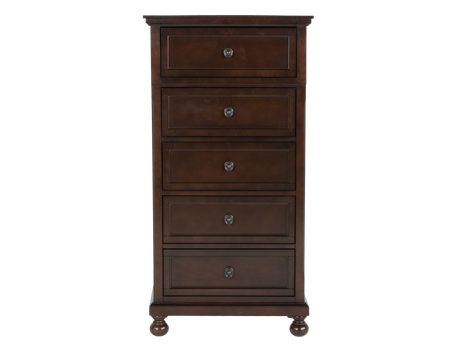 Transitional Espresso 5-Drawer Chest