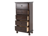 Transitional Espresso 5-Drawer Chest