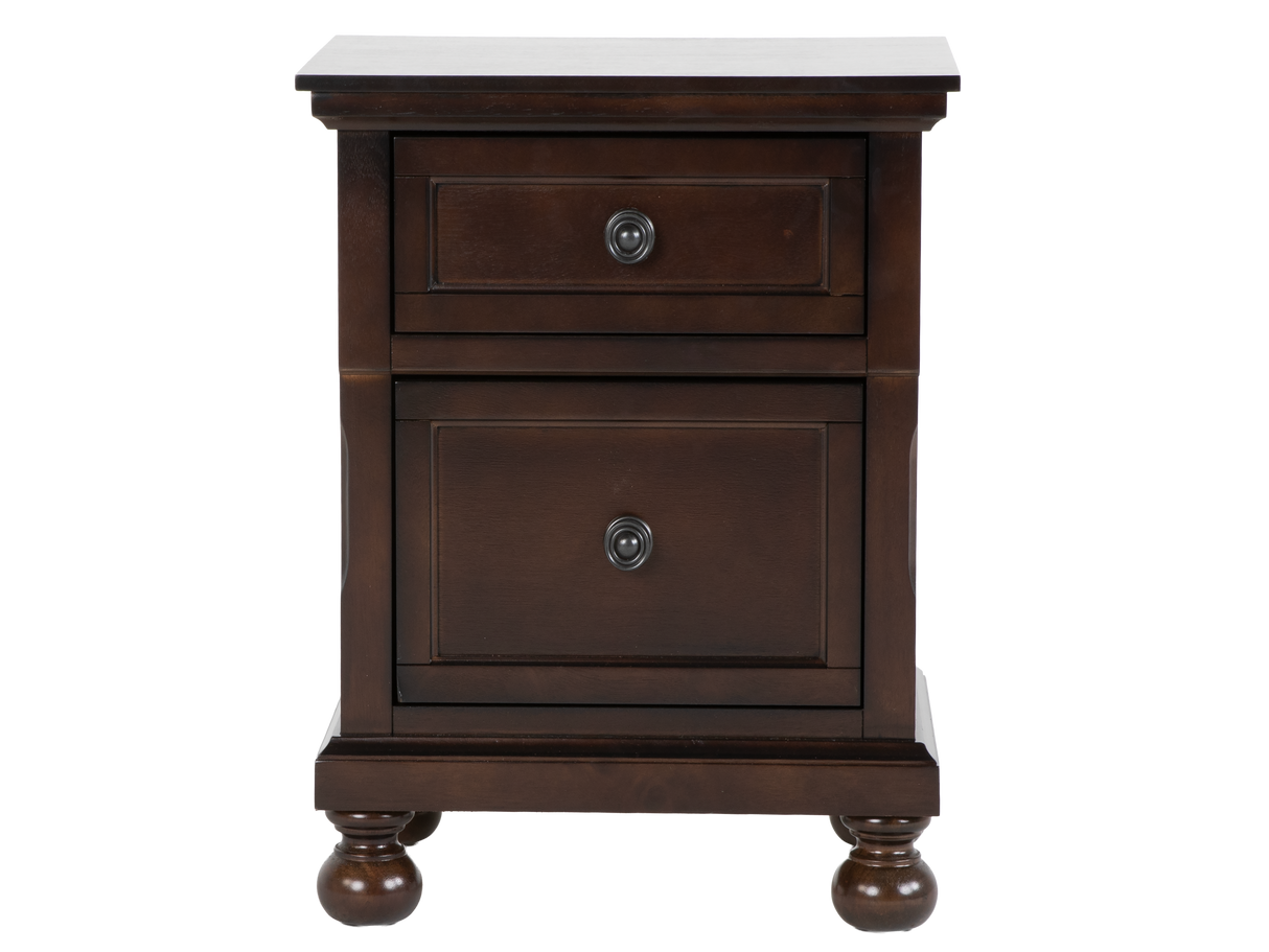 Transitional Espresso 6-Piece Queen Storage Bedroom Set (Bed, Dresser, Mirror, Chest & Nightstand)