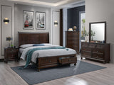 Tobacco Finish 6-Piece Queen Storage Bedroom Set