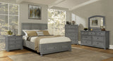 Gray 6-Piece Panel Storage Bedroom Set