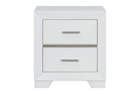 6 Piece Modern White Canopy Bedroom Set by Mollai Collections | Bel Furniture