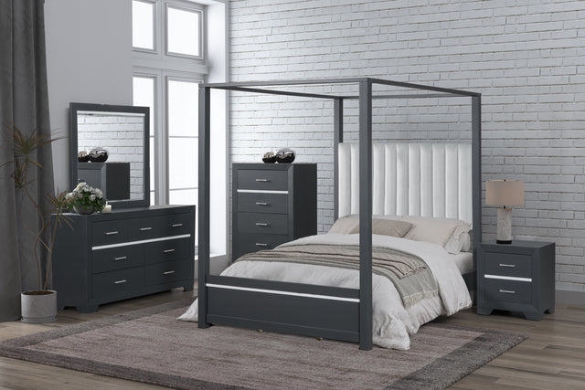 6 Piece Canopy Bedroom Set by BEL Furniture | Bel Furniture