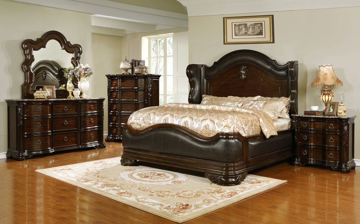 Traditional Style 5-Drawer Chest by Mollai Collections | Bel Furniture