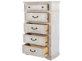 Magnolia Antique White Farmhouse 5-Drawer Chest