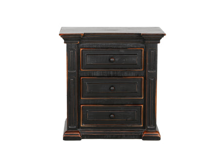 6 Piece Distressed Black King Bedroom Set - Aspen collection by Mollai Collections | Bel Furniture