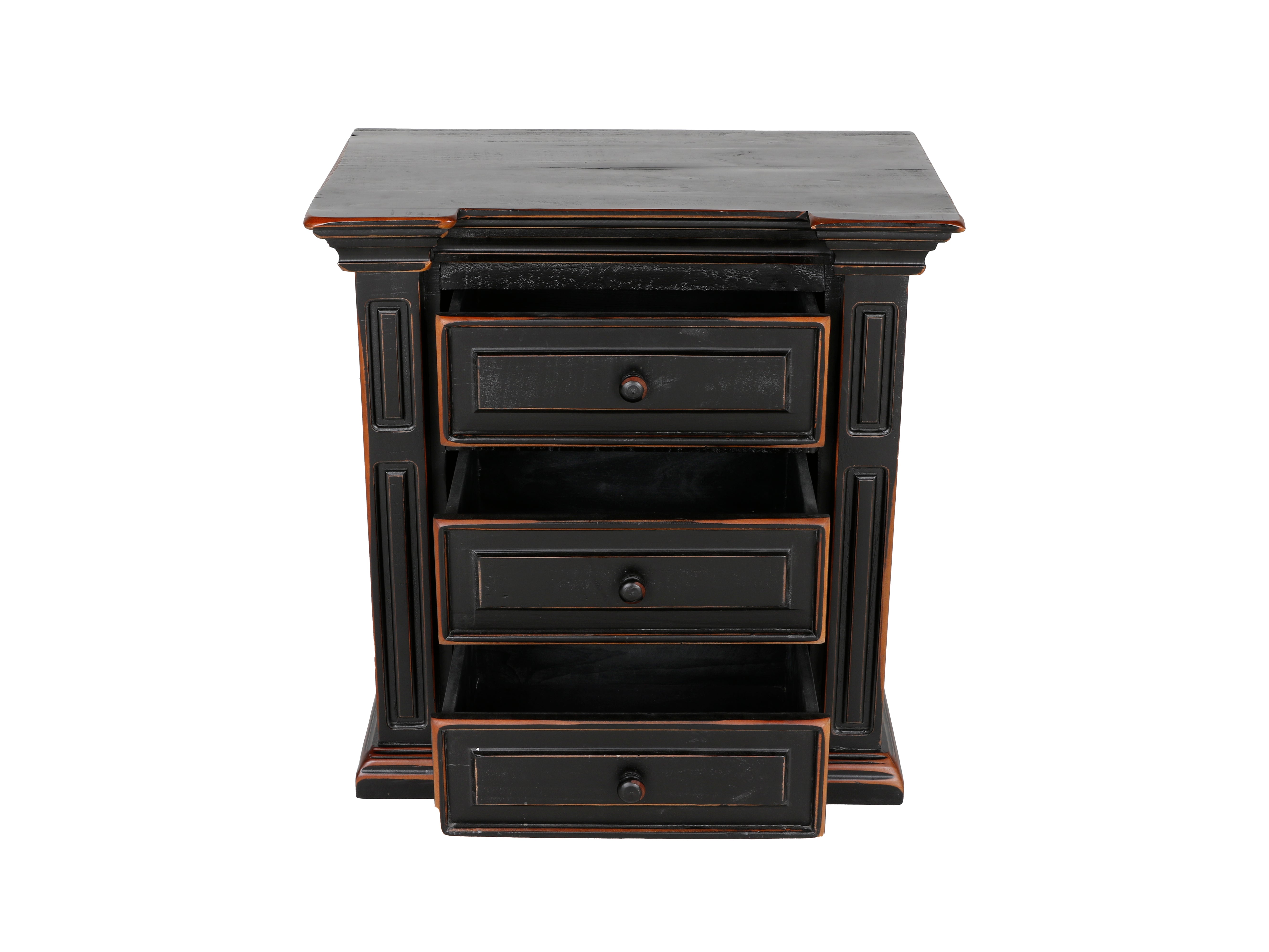 Rustic Dark Cherry 6-Piece Bedroom Set | Panel Bed, Dr | BEL Furniture