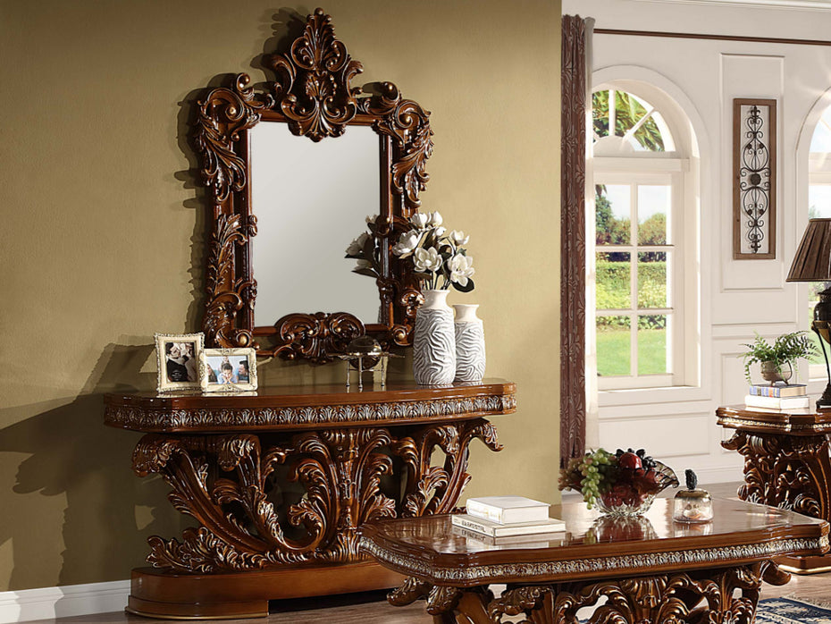 Console table and Mirror