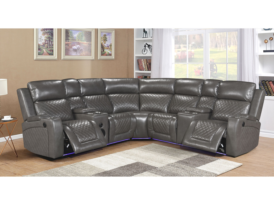 3 PIECE POWER RECLINING SECTIONAL WITH BLUETOOTH SPEAKER