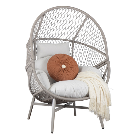 Modern Wicker Egg Chair with Cushion by Mollai Collections | Bel Furniture