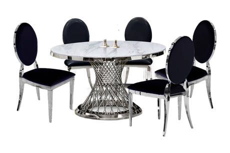 6 Piece Dining Room Set by Mollai Collections | Bel Furniture