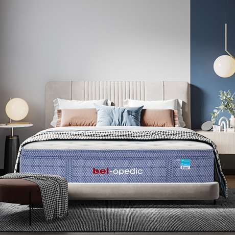Amberlie Euro Top 13" Firm Pocket Coil Mattress by bel-opedic | Bel Furniture
