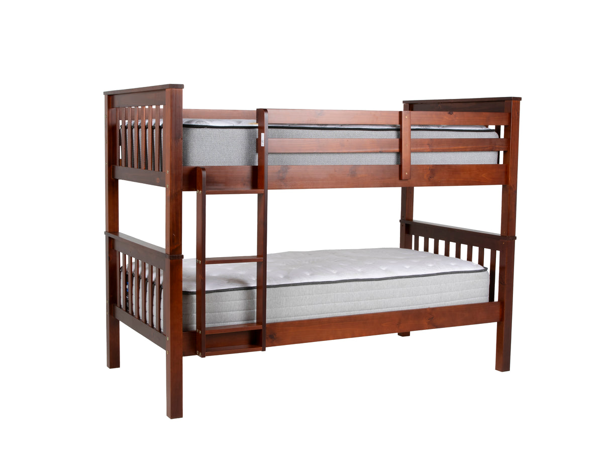 Twin over Twin Bunk bed Espresso Twin by Mollai Collections | Bel Furniture