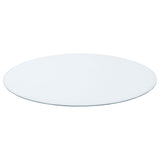 8mm Round Clear Tempered Glass Top