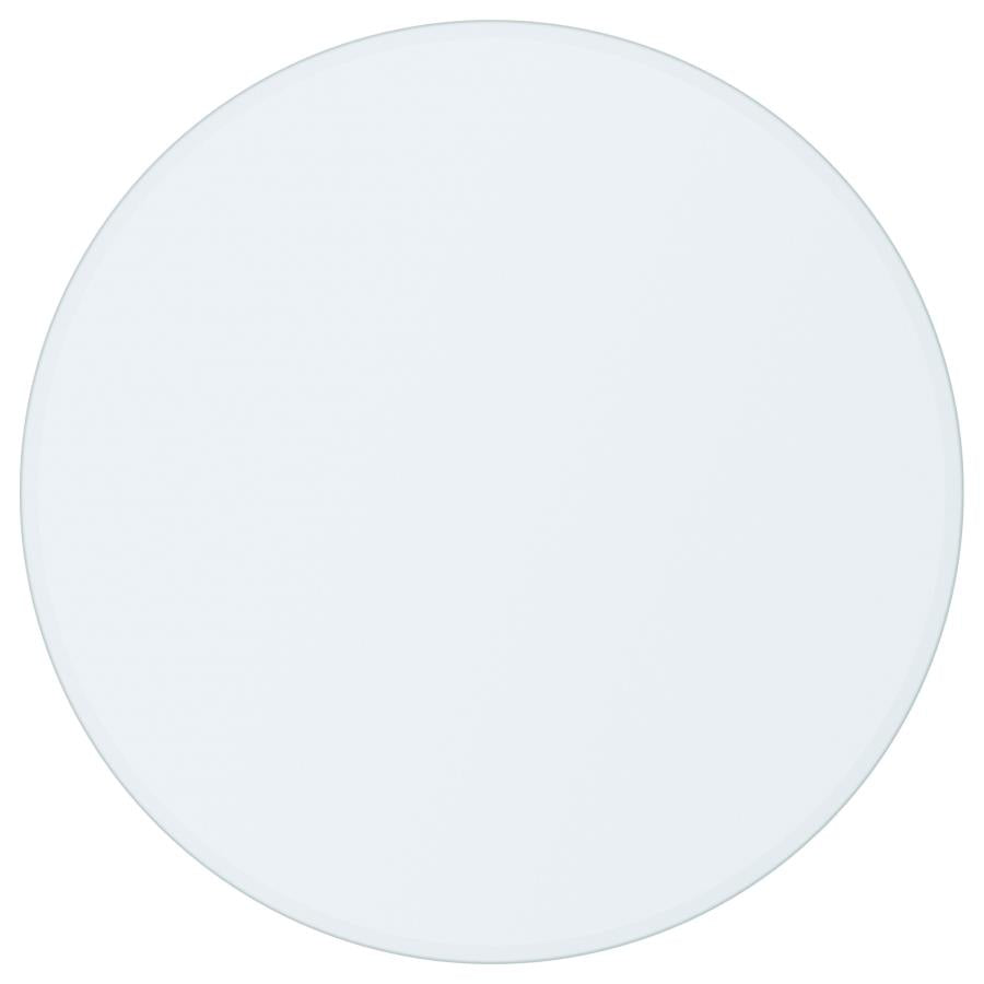 8mm Round Clear Tempered Glass Top