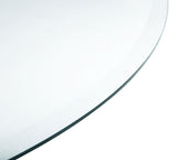 8mm Round Clear Tempered Glass Top