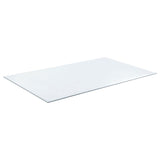 52x27-inch 6mm Rectangular Clear Tempered Glass Top