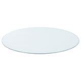 8mm Round Clear Tempered Glass Top