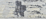 .Colorado Abstract Area Rug – Silver, Blue & Beige 6'6" x 9'0"