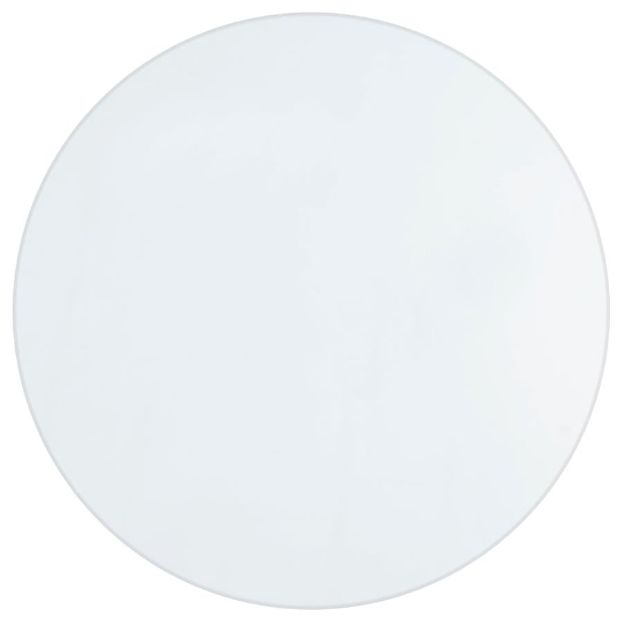 8mm Round Clear Tempered Glass Top