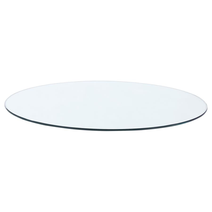 8mm Round Clear Tempered Glass Top