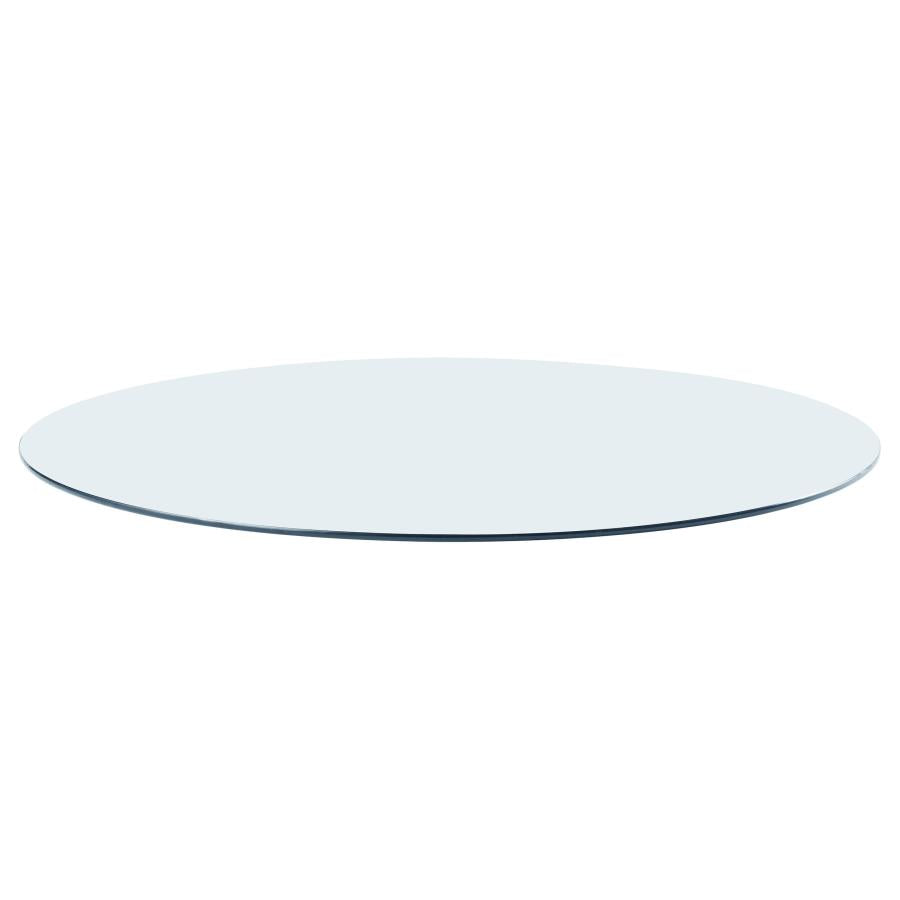 8mm Round Clear Tempered Glass Top