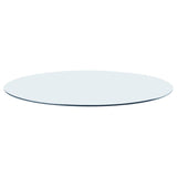 8mm Round Clear Tempered Glass Top