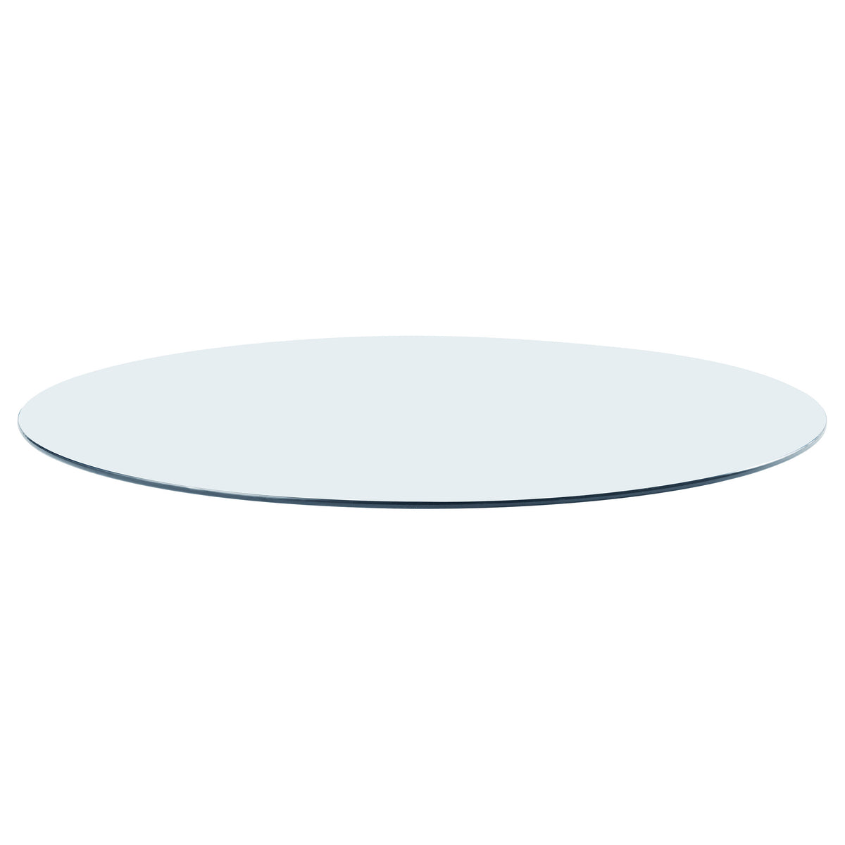 8mm Round Clear Tempered Glass Top