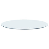8mm Round Clear Tempered Glass Top
