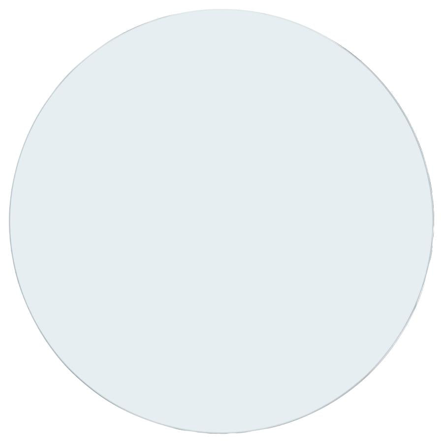 8mm Round Clear Tempered Glass Top