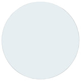 8mm Round Clear Tempered Glass Top